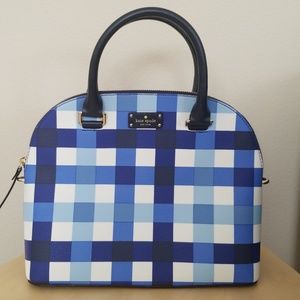 Kate Spade Carli Grove Street Gingham Satchel Bag